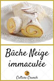 Buche Neige Immaculee Chocolat Blanc Noix De Coco La Recette Facile Dessert Noel Facile Recette Facile Noix De Coco