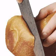 Slicing The Bun Two Plaid Aprons Sticker - Slicing the bun Two plaid aprons  Cutting the bread - Discover & Share GIFs