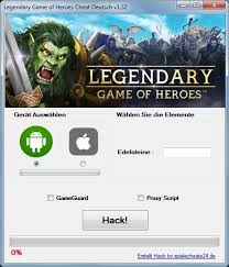 Legendary Game Of Heroes Hack Cheat Download Tool Hacks Hero Games Download Hacks