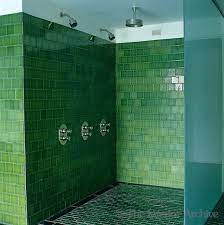 Simon Upton The Interior Archive Shower Tile Green Bathroom Wet Rooms