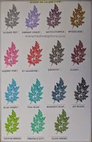 Stazon Color Chart Ink Ink Pads Color