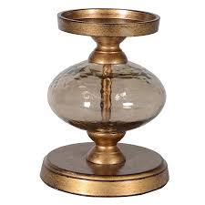 Maybe you would like to learn more about one of these? Single Bubble Pillar Candleholder Antique Brass Candle Holders Avoir Interiors