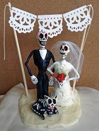 Dia De Los Muertos Cake Topper With A Cat My Fiance Said It Needs More Cats Dia De Los Muertos Wedding Dia De Los Muertos Halloween Wedding Cakes