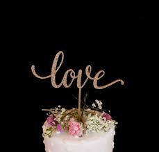 Love Wedding Cake Topper Glitter Gold Wedding Cake Toppers Wedding Cake Messages Wedding Cake Supplies