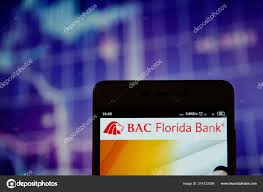 Bac Florida Bank Logo On The Smartphone Stock Editorial