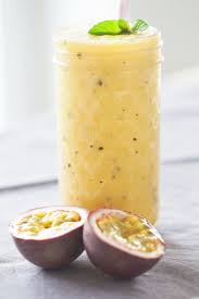 Mango Passion Fruit Tropical Smoothie Turn Mango And Passion Fruit Into This Tropical Heaven An E Passion Fruit Smoothie Smoothie Recipes Healthy Smoothies