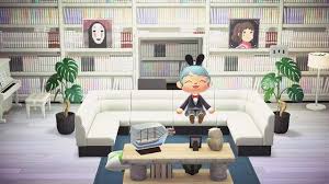 Took A Long Time To Find And Trade For The Pieces But Finally Enjoying Some Anime On My New Sof Animal Crossing Memes Animal Crossing Game New Animal Crossing