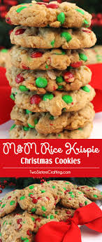 M M Rice Krispie Christmas Cookies Recipe Festive Christmas Dessert Christmas Treats Cookies Recipes Christmas