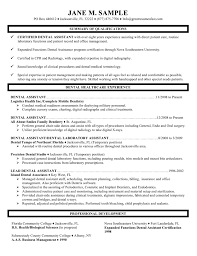 dental assistant resume