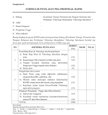 Check spelling or type a new query. Lampiran 4 Formulir Evaluasi Proposal Penelitian Kompetitif Nasional Hibah Penelitian