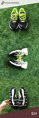 Asic Gel Contend 2 Big Kids Size 6 5 Women S 8 Black Neon Yellow Asic Running Shoes Like New They Are A Big Kids 6 5 Which Equ Big Kids Black Neon Women