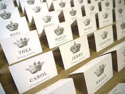 Wedding Guest Name Cards Vintage Crowns Design 100 Cards On Etsy 160 00 Wedding Table Name Cards Table Name Cards Name Cards