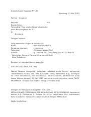Temukan informasinya dalam ulasan berikut ini. Contoh Surat Gugatan Ptun Docx Contoh Surat Gugatan Ptun Bandung 21 Mei 2015 Perihal Gugatan Kepada Yth Bapak Ketua Pengadilan Tata Usaha Negara Course Hero