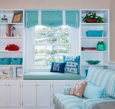 • hang ornamental plates on the wall. Coastal Window Seats Design Ideas For Sea Dreamers Coastal Decor Ideas Interior Design Diy Shopping