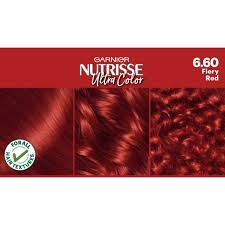 Garnier nutrisse ultra color 2.6 dark cherry red permanent hair dye. Garnier Nutrisse Ultra Permanent Hair Dye Fiery Red 6 60 Superdrug