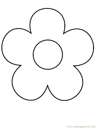 Free printable shapes coloring pages. Flower3 Coloring Page For Kids Free Simple Shapes Printable Coloring Pages Online For Kids Coloringpages101 Com Coloring Pages For Kids