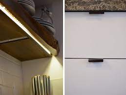 Claire Jeffrey S Kitchen The Big Reveal Floating Shelves Kitchen Wooden Floating Shelves Ikea Floating Shelves