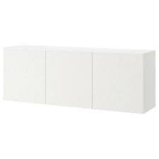 Besta Wall Mounted Cabinet Combination Walnut Effect Light Gray Notviken Gray Green 70 7 8x16 1 2x25 1 4 Ikea Rangement Mural Installation Murale Parement Mural