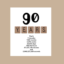 90th Birthday Message For Grandma 90th Birthday Card Milestone Birthday Card The Big 90 1930 Etsy 80th Birthday Cards 90th Birthday Cards 70th Birthday Card