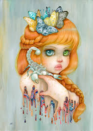 1 Left Scorpio Unsigned 11x14 Lasal Print In 2020 Camilla D Errico Art Manga Coloring Book