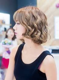 Korean Short Wavy Bob Hair Gaya Rambut Gaya Rambut Keriting Gaya Rambut Bob