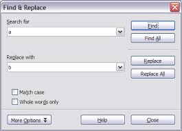 Finding And Replacing Text And Formatting Apache Openoffice Wiki