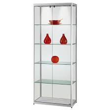 Coaster 5 shelf glass curio cabinet in black. Glass Display Cabinet Mpc Series With Lighting Delight Displays
