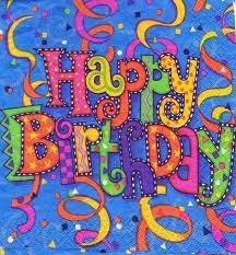 Happy Birthday Images For Facebook Happy Birthday Facebook Confetti And Ribbons In Briht Rainbow Colors Late Happy Birthday Wishes Happy Birthday Clip Birthday Greetings For Facebook