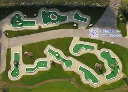 Aerial Photograph Of Crazy Golf Basingstoke Www Helipix Org Golf Courses Miniature Golf Course Mini Golf Course