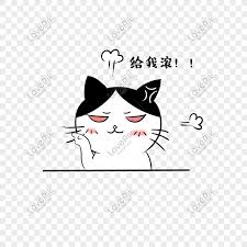 卡通貓咪生氣給我滾表情包 web app design cartoon cat app design