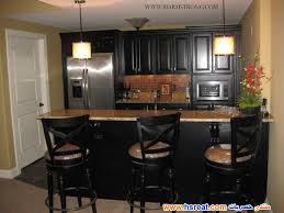 مطابخ سيرفس باللون الأسود أروع وأحلي مطابخ سيرفس باللون السود للمساحات الصغيرة