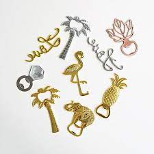 出口北欧金色ins风独角兽菠萝 椰子树love火烈鸟啤酒瓶开瓶器装饰 淘宝网 charm bracelet jewelry bracelets