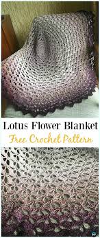 Crochet the mandala circles with wavy edging or stitch the floral rounds, there are too many choices for these crochet circle rug patterns. Crochet Lotus Flower Blanket Free Pattern Crochet Flower Blanket Free Patterns Crochet Flower Blanket Crochet Circles Crochet Blanket Round