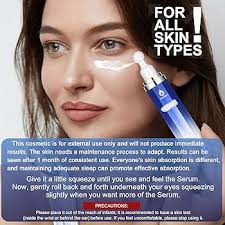 Amazon.com: 眼部精華液含8% 咖啡因,8% 視黃醇透明質酸煙酰胺肽,適用於浮腫袋細紋黑眼圈皺紋,眼霜下附360° 滾輪按摩球,0.5 液位。