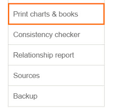 how do i create a chart of my family tree on my online