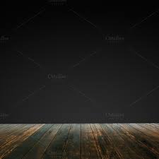 Perspective plain wooden floor fade to black background, template mock up for display of product. Pin On Photos For Design