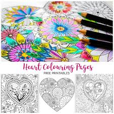 Heart Coloring Pages Arty Crafty Kids