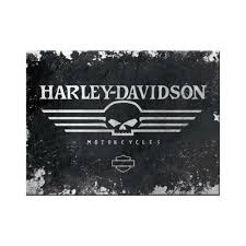 Features hidden collar snaps and an eyeglass hole stitched in the front pocket flap. Magnet Harley Davidson Skull Logo