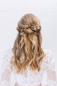 Babies Breath And Blossom Hair Pin Set Bridal Hairpins Flower Hairpins Bridal Bobbie Pins Flower Wedding Hair Down Hair Styles Half Up Wedding Hair
