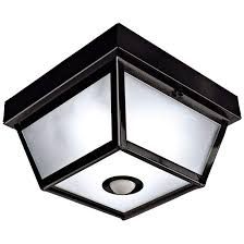 This means the porch light only comes on when it senses movement. Benson Black 9 1 2 Wide Motion Sensor Outdoor Ceiling Light H7013 Lamps Plus Ceiling Lights Outdoor Ceiling Lights Motion Lights