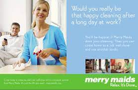 Cleaning Services Postcards For Merry Maids Tampa Fl 33612 Marketing Case Study Merry Maid Case Study
