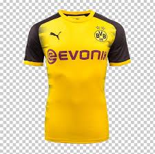 The bvb team crest is located across the left side of the chest while the puma logo is opposite to that on the right side of the chest. Borussia Dortmund 2016 17 Uefa Champions League United States Men S National Soccer Team Kit Jersey Png