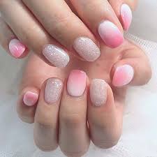 The most popular option is a pink manicure with a black pattern. 15 Ways To Wear Pink And White Ombre Nail Jess Trends