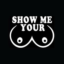 Amazon.com: SHOW ME YOUR BOOBS Sticker Tits Car Truck Window Vinyl Decal  Funny Hooters Prank - Die cut vinyl decal for windows, cars, trucks, tool  boxes, laptops - virtually any hard, smooth