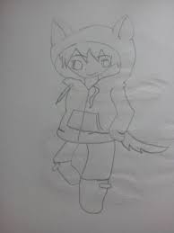 In this video, nick shows you how to draw a hoodie using a flat sketch croquis. My Anime Drawing Random Wolf Boy In A Hoodie Wattpad