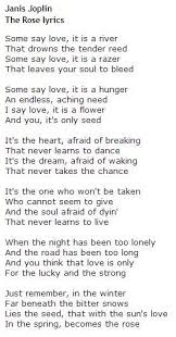 The Rose Janis Joplin My Grandparents 50th Wedding Anniversary Song Great Song Lyrics Anniversary Songs Janis Joplin