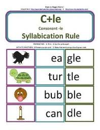 There Are 22 Purple Picture Cards Representing 2 Syllable Words The Second Syllable Of Each Word Is A Co Consonant Le Syllable Worksheet Consonant Le Syllable