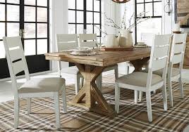 Antique walnut dining room set 6 chairs, table, buffet & china cabinet. Grindleburg Antique White 7 Pc Rectangular Dining Set Cincinnati Overstock Warehouse