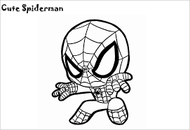 Got this for myself to colour since i enjoy anime, the pictures are cute but all the pages end up repeating themselves halfway through which is a bit frustrating. Chibi Spiderman Coloring Page To Print Coloringbay