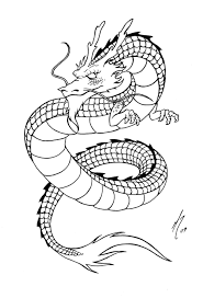 They're great for all ages. Simple Chinese Dragon China Adult Coloring Pages